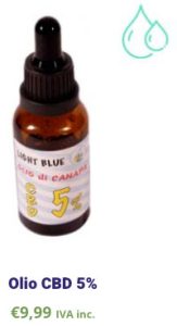 olio di cbd 5% canapalightblue.com